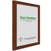 wallsthatspeak 27x27 Dark Walnut Rustic Pine Picture Frame for Puzzles