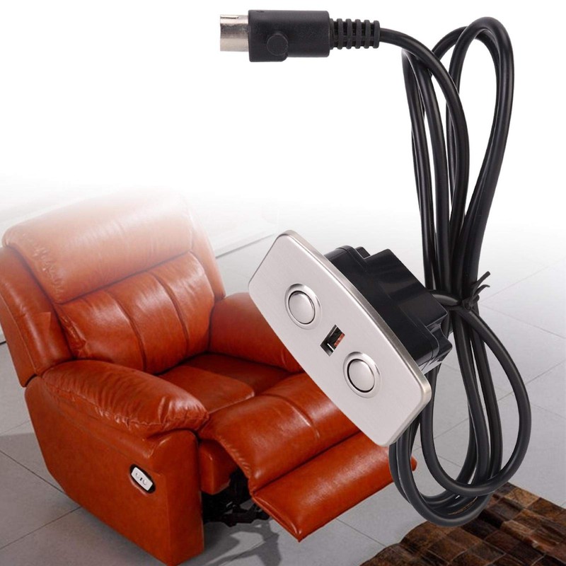 Electric Sofa Recliner Chair with 2 Buttons Hand Control with