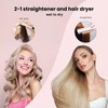 Slopehill 2-in-1 Hair Straightener and Blow Dryer, Professional Hair Styling