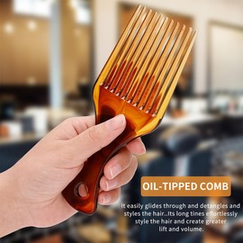 ZKSXOA Wide tooth combs, curling comb, strand comb, Afro comb, large comb, shark tooth comb, for different types of hair, hair comb, black