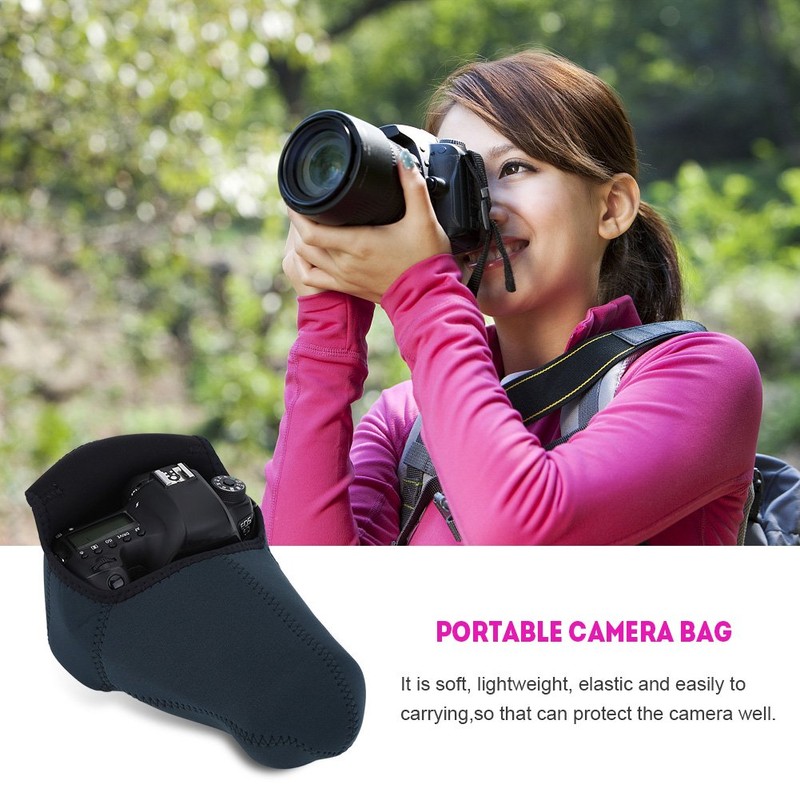 Oumij Camera Bag Nylon Carrying Case Waterproof Soft Liner Case