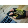 Ironclad Gaming Gloves, Half Finger Coverage, Precision Fit, Performance Silicone