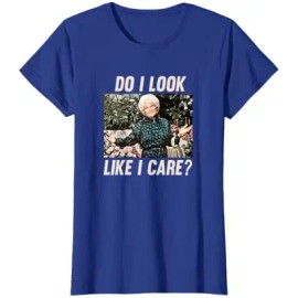 The Golden Girls-Sophia Do I Look Like I Care? Cute Sleeveless T-ShirtColor: Men-royal blue, Size: 3 XL