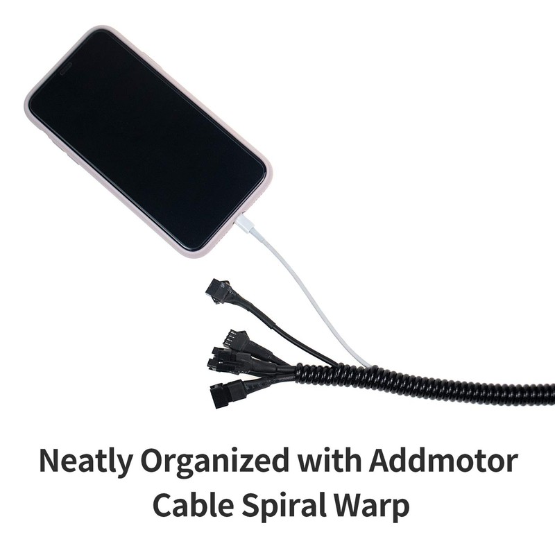 Addmotor Cable Spiral Wrap 1 &2 M Length Cable Management