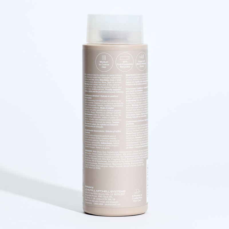 Paul Mitchell The Detangler Conditioner, Hydrates + Adds Manageability, For