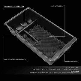 DNA MOTORING ZTL-Y-0017 Center Console Armrest Organizer Tray [for 16-18 Tacoma]