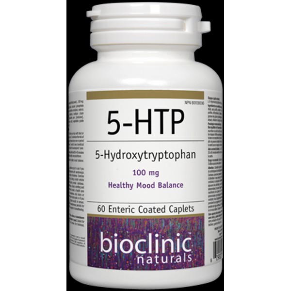 Bioclinic Naturals 5-HTP 100 mg 60 Time Release Caplets