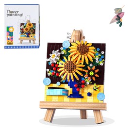 Forever Flowers Bouquet Set, 790 Pieces Home Flower Decor Plant Building Kits,Watchman Botanical Collection Building Toys Gifts for Adults Women Valentines Mothers Day Birthday,Easter Gifts