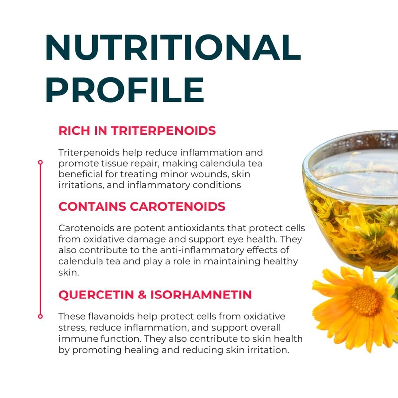 Teapro Calendula Tea 200g | Premium Marigold Loose Leaf Tea