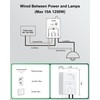 TREEWELL Wireless Light Switch and Receiver Kit, 200FT RF Range