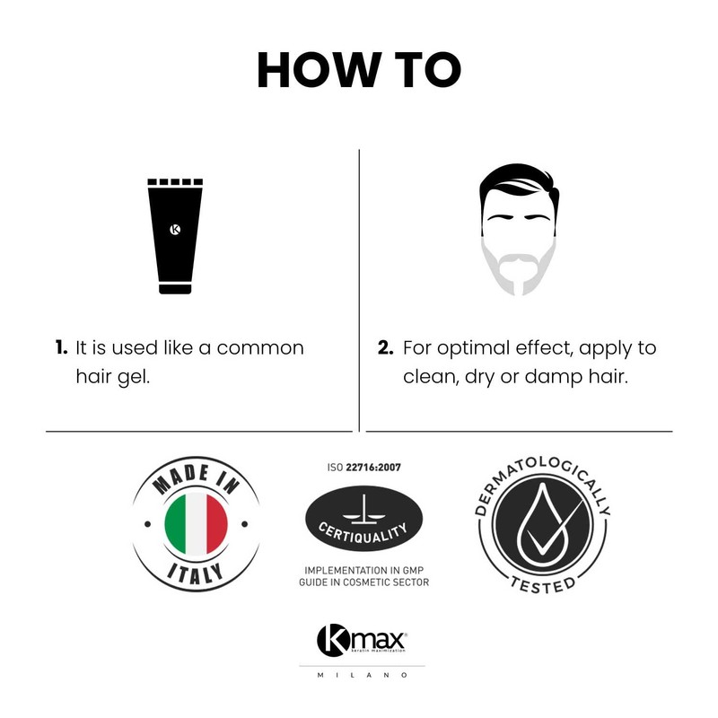 Kmax Concealing Styling Gel - Filling Gel with Keratin Fibres