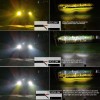 ZhuoSheng Par Faros Auxiliares Led 80w Alta/baja Doble Color Auto