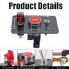 BYYOUIV 3-in-1 Universal 12V Racing Ignition Switch Panel - Push
