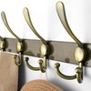 Dseap Wall Mounted Coat Rack - 5 Tri Hooks, Heavy