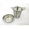 Tea Strainer "Teapot" with Lettering and Saucer / Lid Made