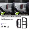 Archaic Tail Light Covers for Ford Bronco 2021-2023, Rear Lamp