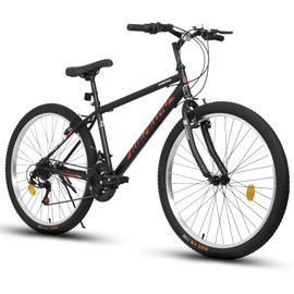 Ecarpat Mountain Bike 26 Inch for Men Women, 21 Speeds High-Carbon Steel Frame, Front Suspension Sport Bicycle, Adult Teens MTB Bicycle for Snow City Commuters and Short Trip