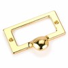 HIGHPOINT Drawer Pull with Card Holder Polished Brass Finish