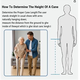 MEIMEIDE Heavy Duty Non-Foldable Walking Cane – Aluminum Stick with Shock-Absorbing Anti-Slip Tip & Soft Silicone Grip Over Cast Aluminum Core Handle, for Seniors & Adults （32 Inch）