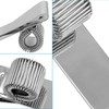 Zorveiio 3 Pcs Metal Pen Holder, Transverse Style, Silver