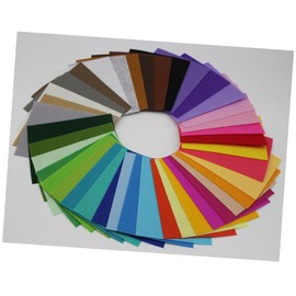 VILLFUL 40pcs Assorted Color Craft Felt Sheets Non Woven Fabric for DIY Projects Appliques Decorations for Scrapbooking Sewing Festive Crafts