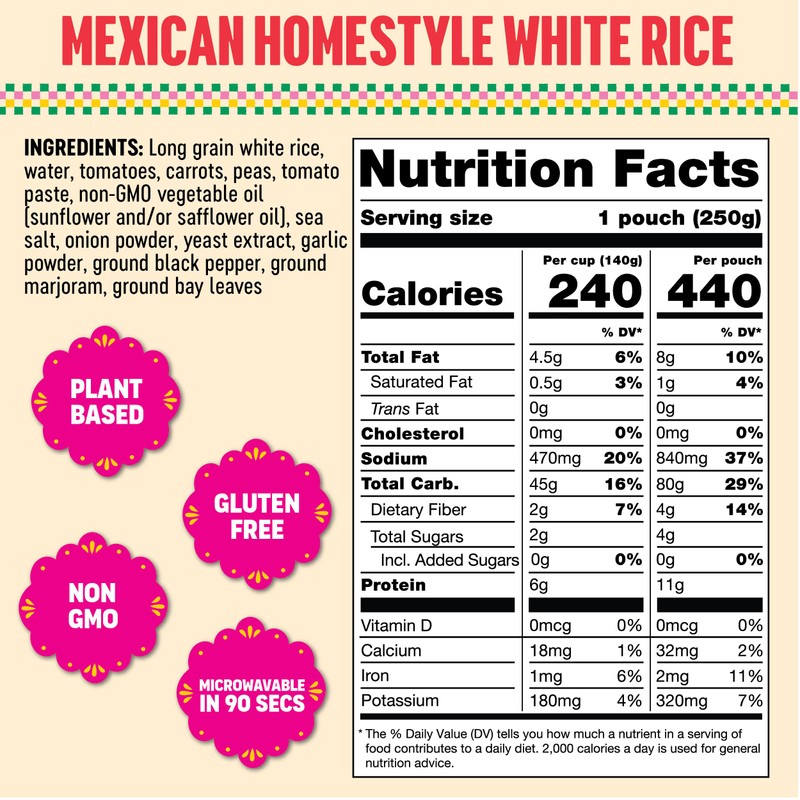 SOMOS Mexican Homestyle White Rice | Gluten Free, Non-GMO, Vegan