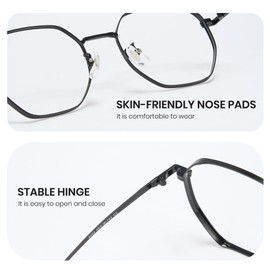 Cyxus 6024 Blue Light Cut Glasses, Children's Glasses, Anti-reflection, UV Protection, UV Protection, Lightweight Design, Cute, Boys and Girls, Silver