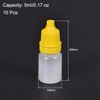 sourcing map Plastic Dropper Bottles, 5ml/0.17 oz Empty Squeezable Dropper