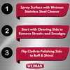 Weiman Microfiber Cloth for Stainless Steel - Safely Traps and