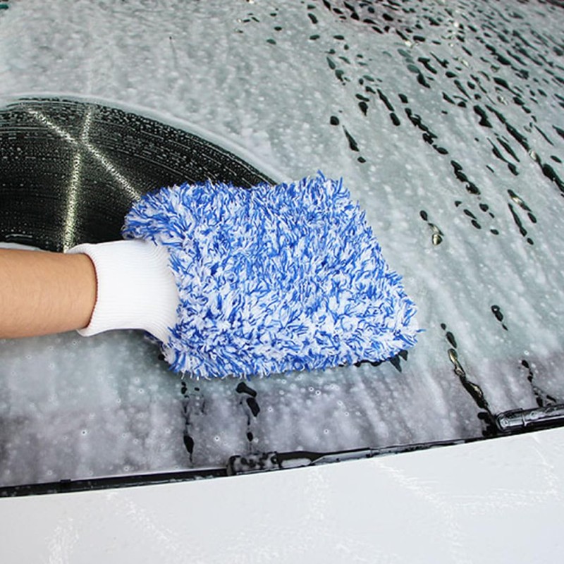 iplusmile Microfiber Car Wash Mitts Soft Plush Auto Wash Gloves