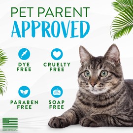 TropiClean TropiClean No Rinse Waterless Cat Shampoo | Dandruff Treatment | Moisturizing Dry Shampoo for Dry Skin | USA Made | Aqua de Coco Scent | 7.4oz.