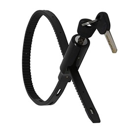 Urban August - Cerradura ajustable con cierre para gabinete, refrigerador, bicicleta, carriola, casco, patineta, equipaje, cerradura de puerta francesa con llave multiusos, cerradura de nevera de