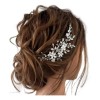 Tiara De Cristal Y Perlas Novia Peine El Pelo De