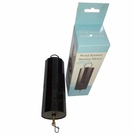 DuBnt 30 RPM Battery Powered Wind Spinner Black Rotating Motor