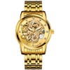 carlien Men's Dragon Collection Limited Luxury Carved Dial Golden Automatic