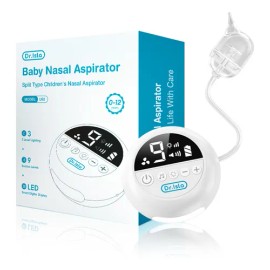 Aspirador Nasal Para Bebé Seguro Eléctrico Limpiador Con Luz Nocturna Dr Isla U92 Blanco