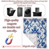 Navy Blue Floral Dishwasher Cover 23x26 Inch