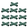 TopHomer 10pcs Greenhouse Frame Connectors 16mm Flat 4 Way Garden