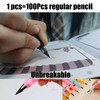 XNJIHWA 12PCS Infinity Pencils Black Refill Pencil Inkless Everlasting Pencil