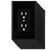 Bates- Duplex Wall Plate, 10 Pack, Black, Electrical Outlet Cover