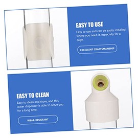 POPETPOP Bebedor De Aves Fuente De Agua para Aves Dispensador De Agua para Loros Tazón De Jaula De Agua para Pájaros Pájaro De Agua Colgante Alimentador De Polivinilo