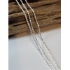 10.5 Inch 3-Strand Ball/Beaded Chain Sparkly Sterling Silver Anklet/Ankle Bracelet/Ankle