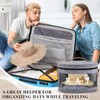 Dansydaisy Hat Box with Shoulder Strap & Multiple Handles, Foldable