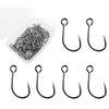Inline Single Hook for Fishing Lure: 50pcs/Box Large Eye Fishing