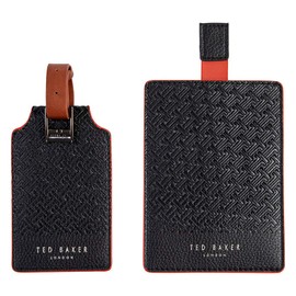 Ted Baker Travel Set, Faux Leather, Black, One Size