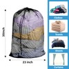 2PCS Large Mesh Laundry Bag with Drawstring, 23×35 inch Anti-Deformation
