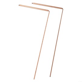 HOgardenME 2pcs 99.9% Copper Rod, Gold Copper Probe Rods Dowsing Rods Pure Copper, Underground Water Paranormal Activity Finding Tools and Water Gold Detection