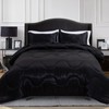 A Nice Night 5PCS Satin Silky Soft Quilt Luxury Super