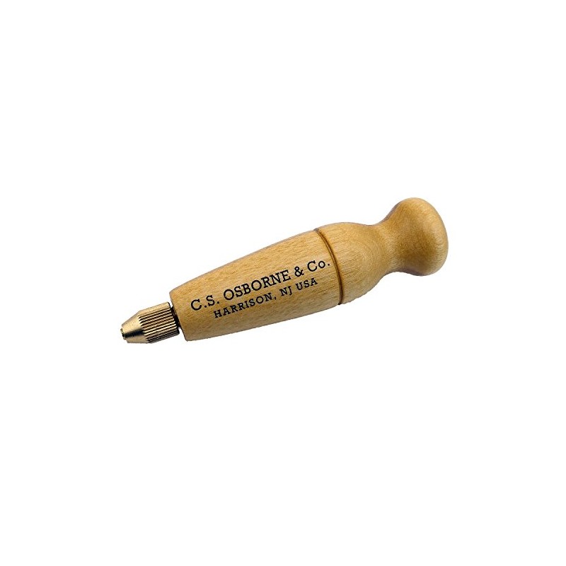 C.S. Osborne Awl Haft #141 with Knurled Chuck Made in