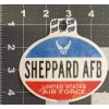 Decal. Sheppard AFB TX - Oval. Die Cast. Upgraded. New